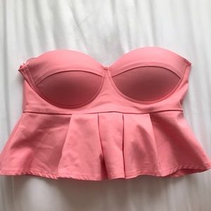 Pink sleeveless top